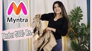 Myntra Haul  Winter wear Collection Under 500 Rs  Super Style Tips [upl. by Calli]