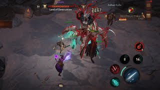 Diablo Immortal Baal Boss Fight [upl. by Lehte451]