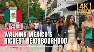 🇲🇽 Mexico City Walking Tour  Polanco Mexico City Luxury Neighbourhood 4K HDR  60fps [upl. by Adlare448]