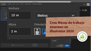 Crea Mesas de trabajo enormes con Illustrator 2020 [upl. by Anoli262]