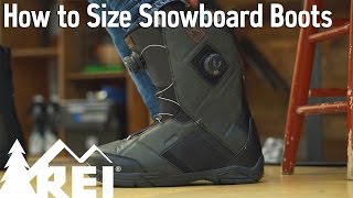 Snowboarding How to Size Snowboard Boots [upl. by Manaker]