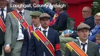 Twelfth of July Thousands march in Orange Order parades [upl. by Haase338]