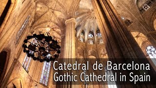 Catedral de Barcelona  Gothic Cathedral in Spain [upl. by Ocko]