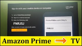 How to Sign In Amazon Prime Video Account from Smart TV  Where to Enter Your Code [upl. by Anomar368]