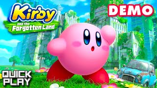 Kirby and the Forgotten Land Demo Gameplay [upl. by Olympie]