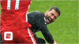 A striker’s header Alisson’s goal for Liverpool has Shaka Hislop in awe  ESPN FC [upl. by Ennaid761]