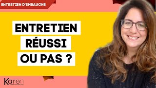 Entretien dembauche réussi comment le savoir   8 signes qui ne trompent pas [upl. by Enoval]