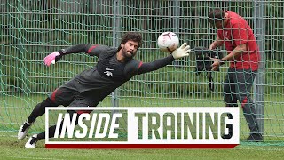 Inside Training Brilliant goalkeepers session and fastpaced finishing [upl. by Corby326]