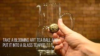 Blooming Tea  How to Prepare Flowering Teas [upl. by Arehsat968]