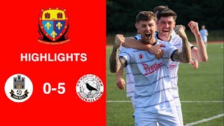 Caerleon 05 Cwmbrân Town  Gwent FA Senior cup  Quarter final highlights [upl. by Assel480]