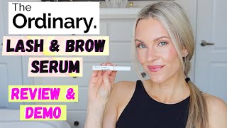 THE ORDINARY MULTIPEPTIDE LASH amp BROW SERUM REVIEW amp DEMO [upl. by Groot627]