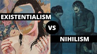 Nihilism vs Existentialism  Explanations and Differences What is Nihilism and Existentialism [upl. by Datha]