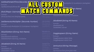 All Custom Match Commands Roblox Bedwars [upl. by Collete]