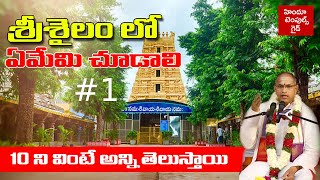 Srisailam Temple Information 1 by Sri Chaganti  Paladhara Panchadhara Hatakeswaram SakshiGanapathi [upl. by Yticilef]