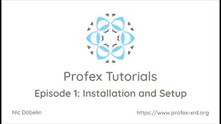 Profex XRD Installation and Setup of Profex [upl. by Lodnar]