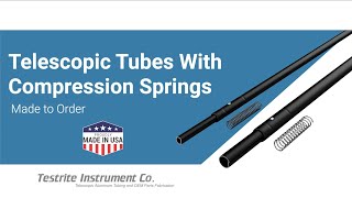 Telescopic Tubes with Compression Springs [upl. by Fleurette]