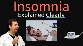 Insomnia Explained Clearly  Causes Pathophysiology amp Treatment [upl. by Arsuy596]