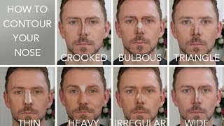 HOW TO CONTOUR THE 7 NOSE SHAPES [upl. by Annahtur]