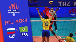 Russia v Brazil  Full Match  Semi Final  Mens VNL 2018 [upl. by Noiro695]