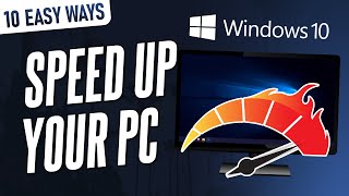 10 EASY Ways to Speed Up Your Windows 10 PCLaptop [upl. by Enoyrt326]