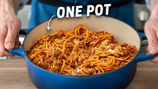 The Faster BETTER Way to make Spaghetti amp Meat Sauce 25 Mins [upl. by Asihtal]