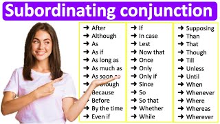 SUBORDINATING CONJUNCTIONS 📚 Learn all types with examples  English Grammar [upl. by Bartholomeus]