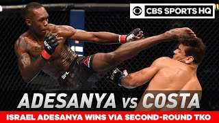 Israel Adesanya vs Paulo Costa Adesanya retains title with TKO win  UFC 253 Recap CBS Sports HQ [upl. by Einwahr]