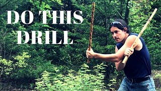 Amazing Escrima Double Stick Fighting Drill from Filipino Martial Arts [upl. by Ruff]