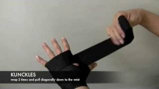 Boxing Hand Wrapping  3m elastic tape [upl. by Adnyleb496]