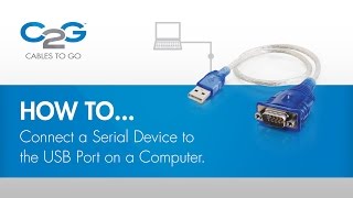 How To Connect a Serial Device using USB [upl. by Saleme134]