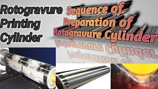 How to Reuse Rotogravure Printing CylinderSequence Wise Preparation of Gravure Cylinder [upl. by Repsaj]