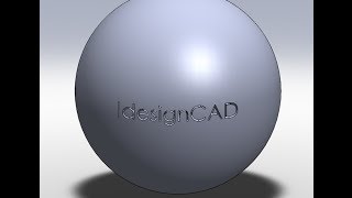 SolidWorks Tutorial Engrave 3D Text On Sphere Surface [upl. by Tnattirb]