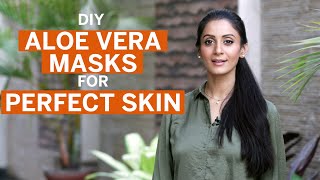 6 DIY Aloe Vera Face Mask for Clear Glowing and Healthy Skin  Fit Tak [upl. by Nofpets]