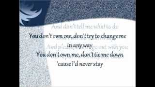 Lesley Gore  You Dont Own Me lyrics [upl. by Jaehne]