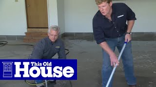 How to Epoxy Coat a Garage Floor  This Old House [upl. by Richelle135]