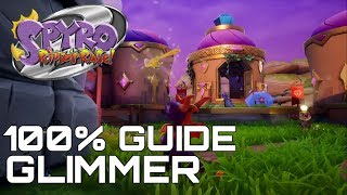 Spyro 2 Riptos Rage Reignited 100 Guide GLIMMER ALL ORBS GEMS [upl. by Anerbas]