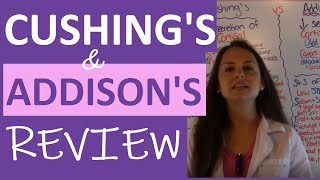 Cushings and Addisons Nursing  Addisons Disease vs Cushings Syndrome Nursing  Endocrine NCLEX [upl. by Mulderig833]