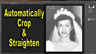 Automatically Crop amp Straighten Images in Photoshop [upl. by Eelram]