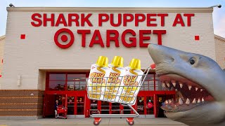 SHARK PUPPET GOES TO TARGET [upl. by Nnyllatsyrc189]