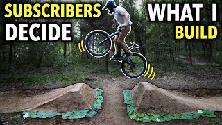 Building a New Gap Jump and Berm on our Backyard MTB Trail  Choose Your Own Trail Part 3 [upl. by Ahseem]