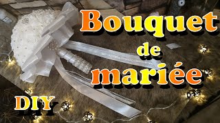 DIY Bouquet de mariée facile [upl. by Enirok]