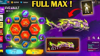 EVO M10 FULL MAX EVO VAULT  FREE FIRE NEW EVENT FF NEW EVENT TODAY NEW FF EVENT GARENA FREE FIRE [upl. by Ellersick]