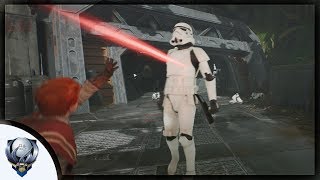 Star Wars Jedi Fallen Order  What Goes Around Defeat an enemy with their own Slowed blaster bolt [upl. by Fogel]