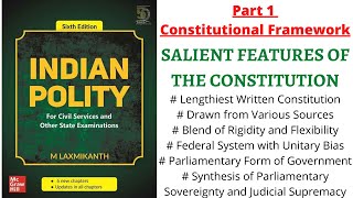 V5 Salient Features of Indian Constitution Part 1 Indian Polity [upl. by Irby18]