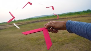 How to make a paper boomerang  paper origami  boomerang [upl. by Owen]