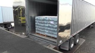 KEITH® WALKING FLOOR® System Handling Palletized Cargo [upl. by Shirlene]