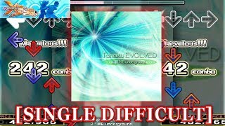 【DDR X3】 Tohoku EVOLVED SINGLE DIFFICULT 譜面確認＋クラップ [upl. by Tawney]