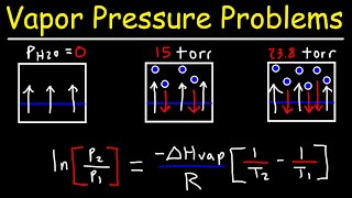 Vapor Pressure  Normal Boiling Point amp Clausius Clapeyron Equation [upl. by Mccormick]