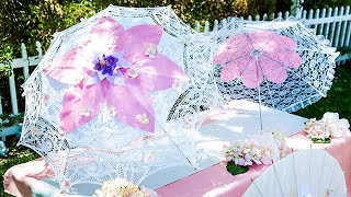 DIY Floral Parasols  Home amp Family [upl. by Redleh]