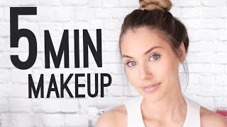 QUICK amp EASY 5 MINUTE MAKEUP TUTORIAL [upl. by Fidelia]